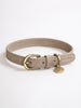 'Thomas' hundehalsbånd i nubuck (taupe)