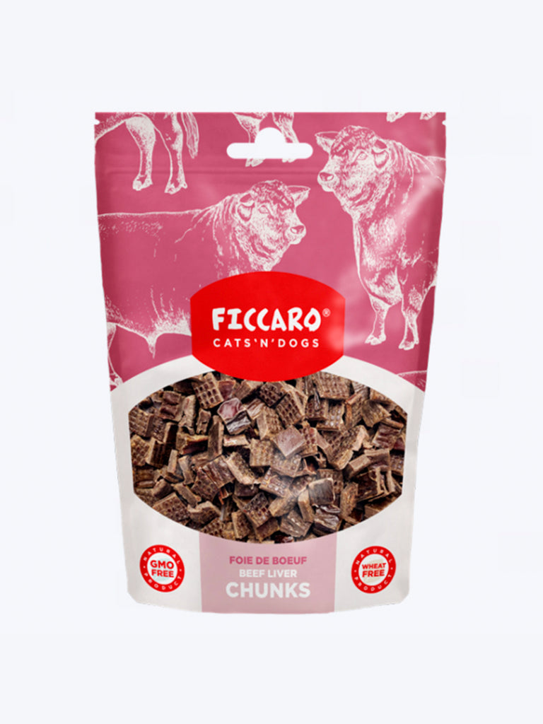 Tørret Oksekød chunkies - Godbidder Ficcaro