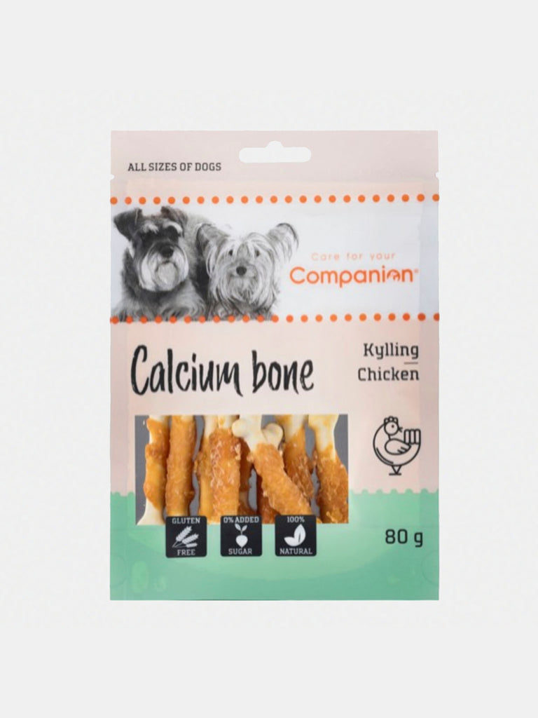 tyggeben til hunde med kylling og calcium